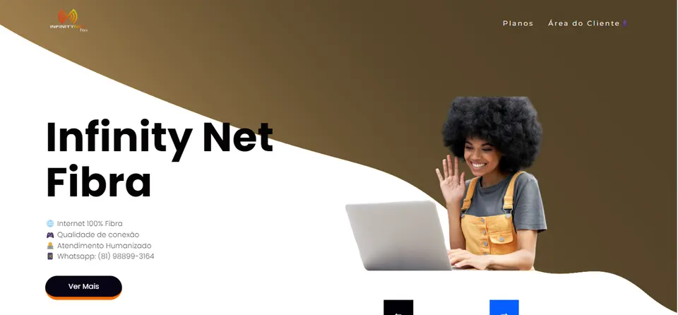 Tela do projeto Infinity Net